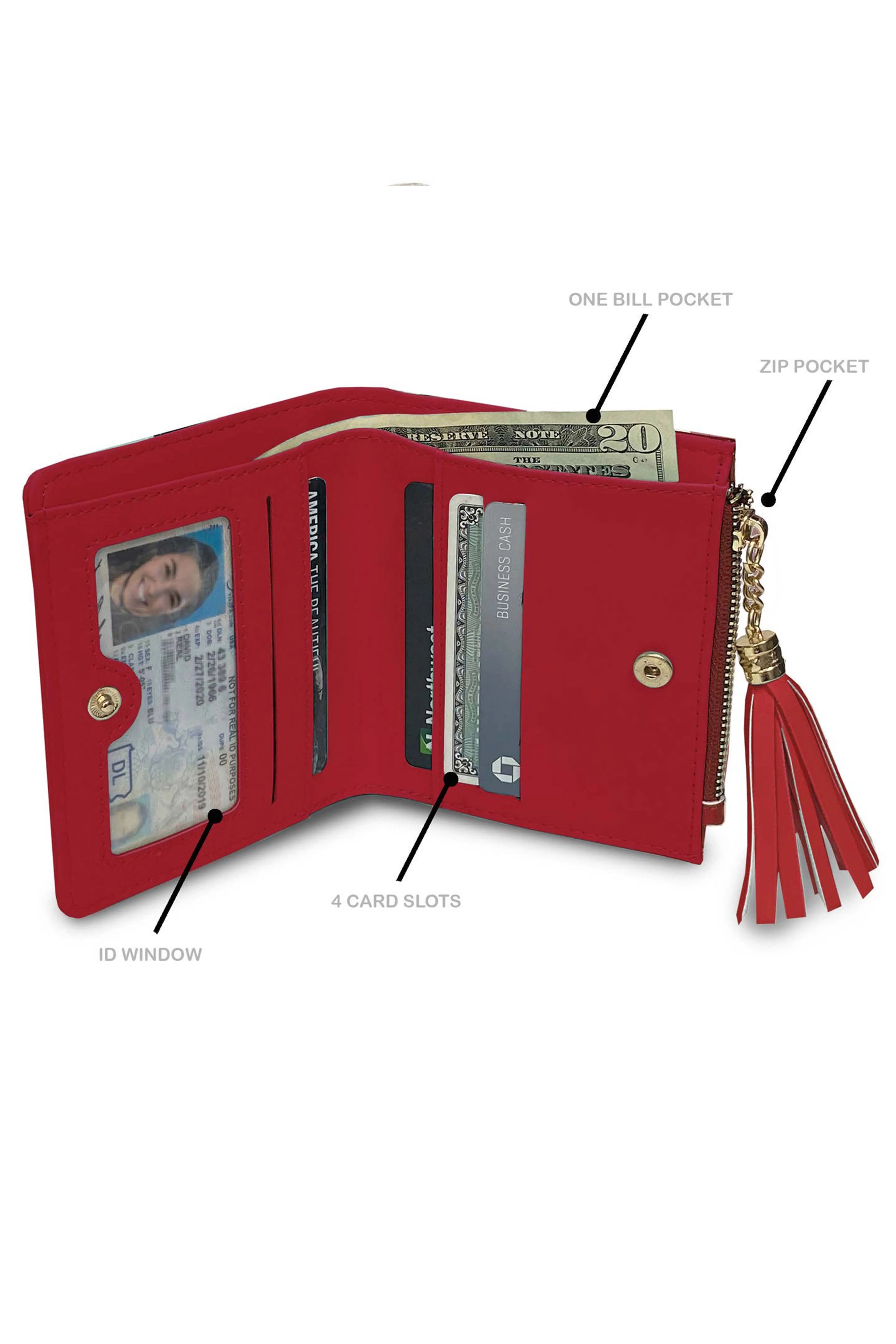 1106 - Ohio State Buckeyes Mini Organizer Wallet