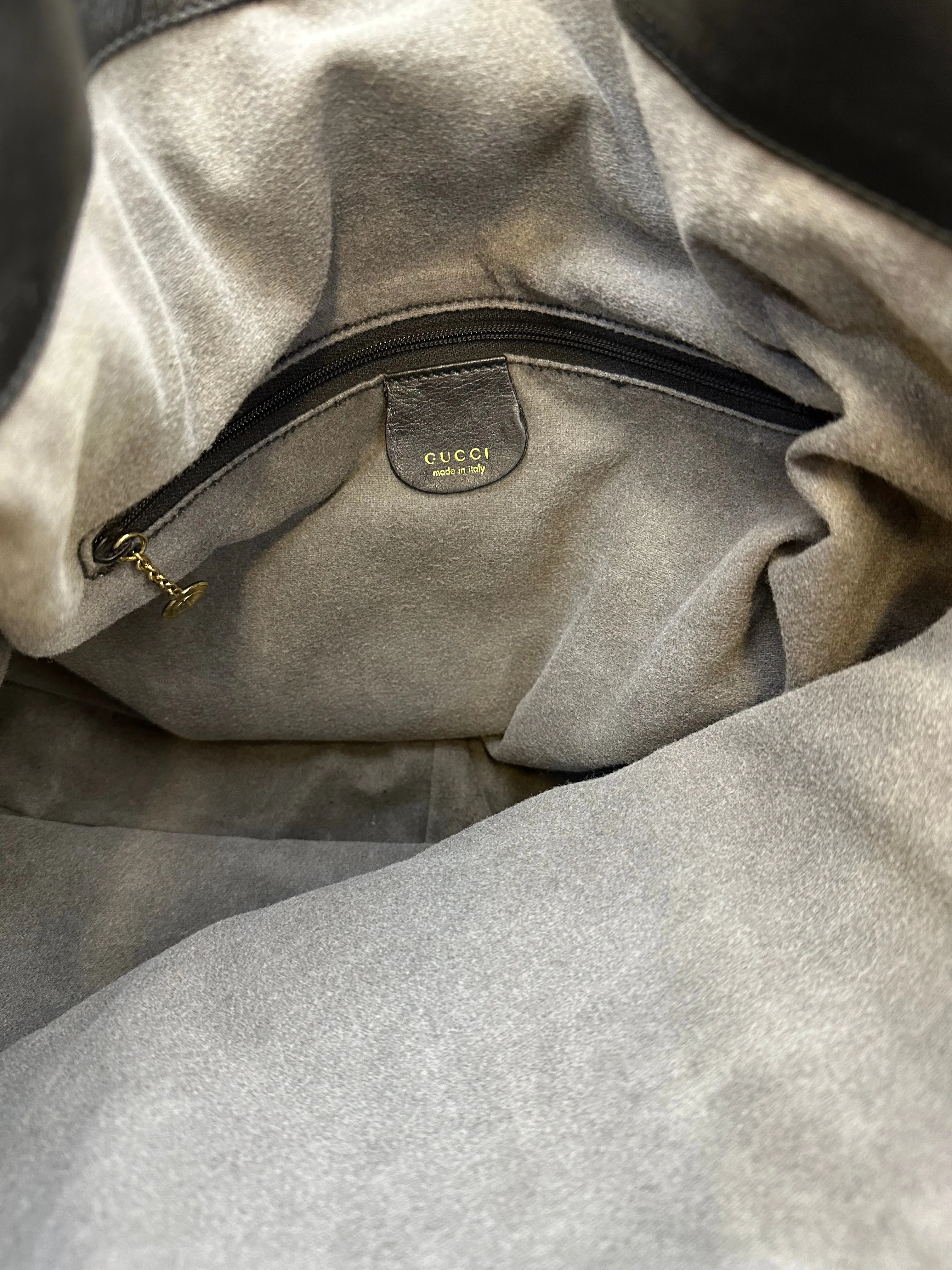 1990s Gucci Bamboo Leather Bag