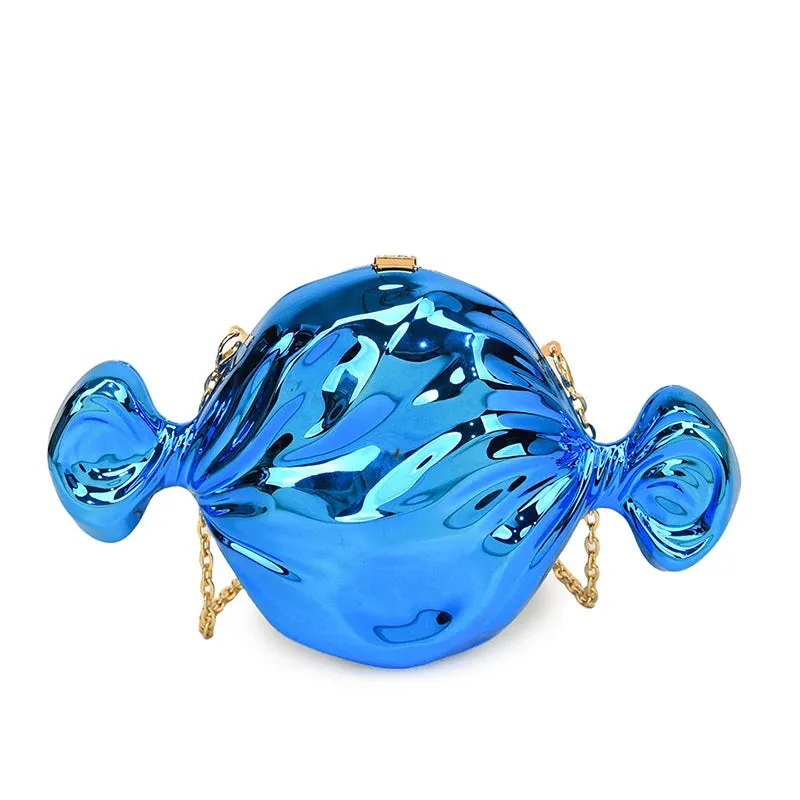 Acrylic Candy Evening Clutch – Shiny Candy Shoulder & Crossbody Purse for Weddings & Parties