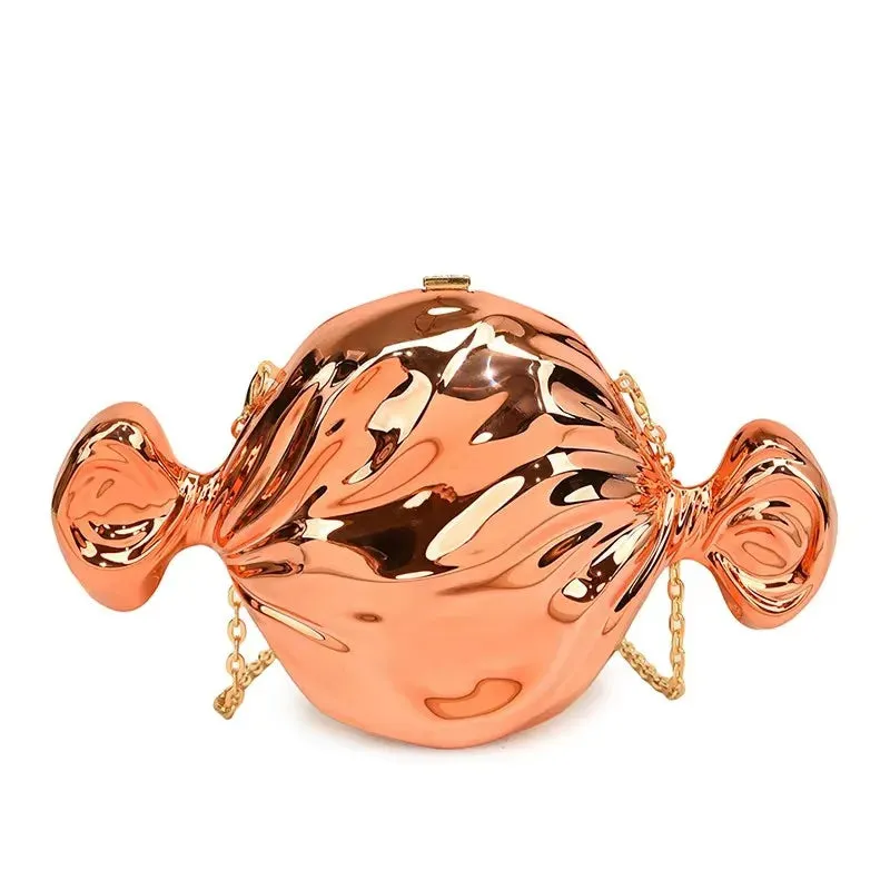 Acrylic Candy Evening Clutch – Shiny Candy Shoulder & Crossbody Purse for Weddings & Parties