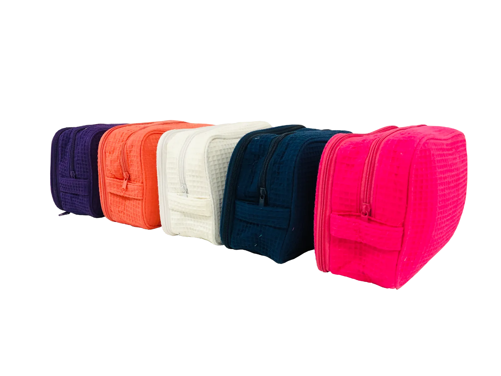 Alpha Delta Pi Waffle Weave Cosmetic Bag