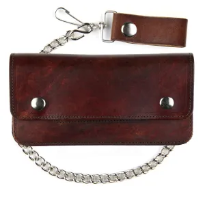 AT401-46  8" Antique Finish Trucker Wallet