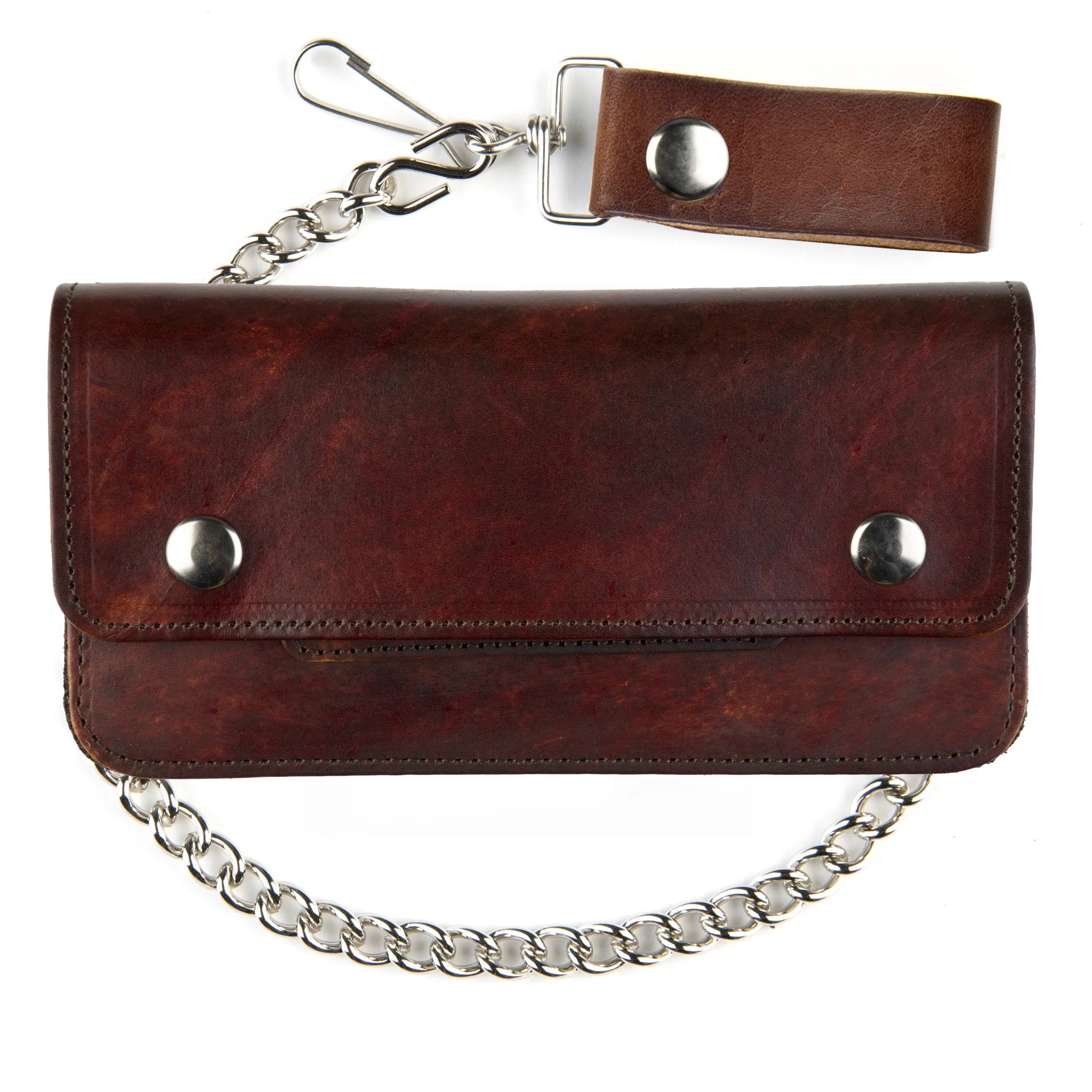 AT401-46  8" Antique Finish Trucker Wallet