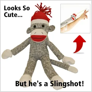 Awesome Superfly Screaming Flying Sock Monkey! He can fly 50 Feet & screams! Kids Love it!!