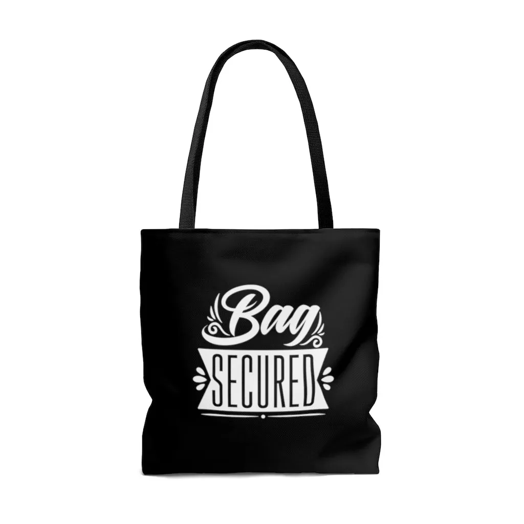 Bag Secured Black Tote Bag