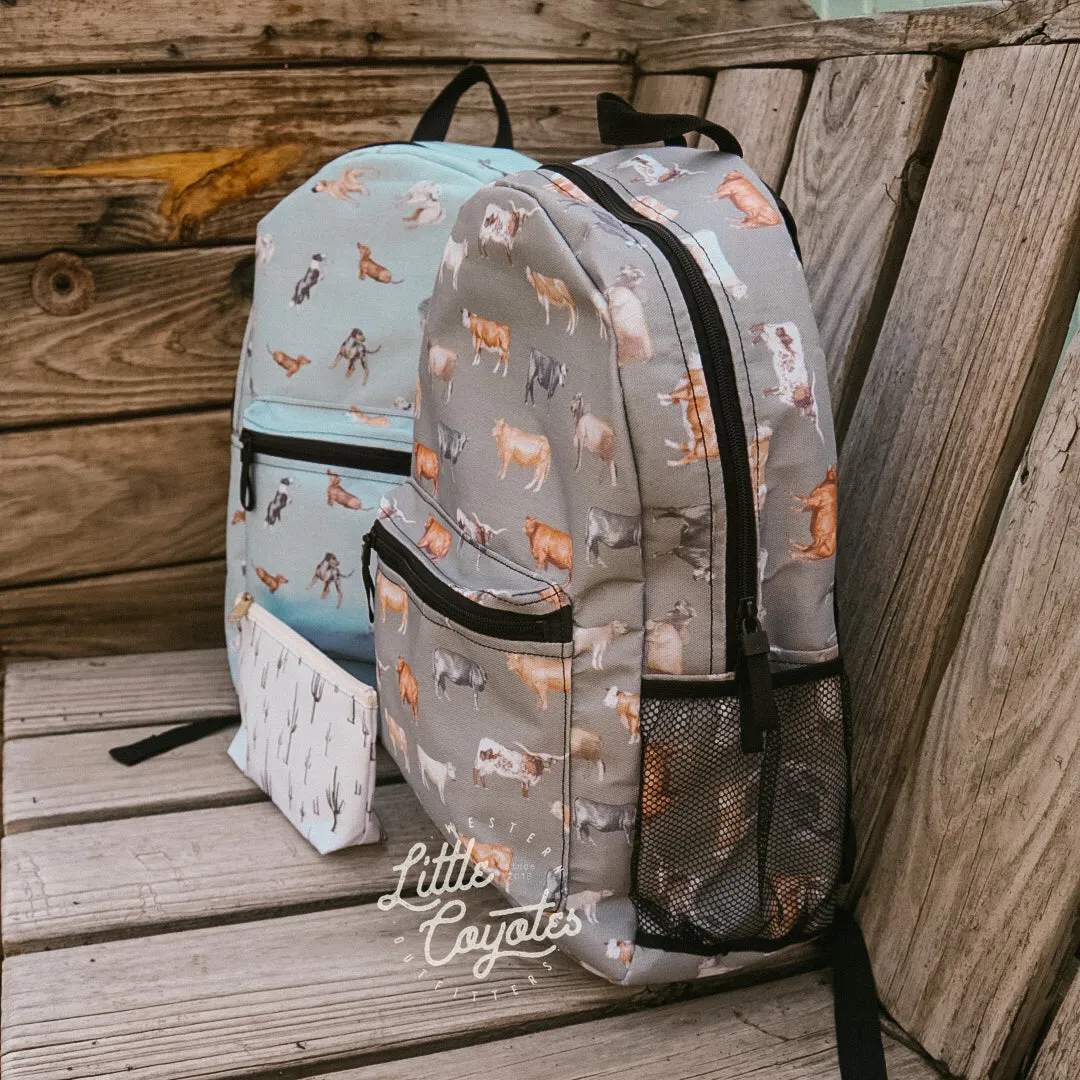 Beef Cows Backpack in Army Green