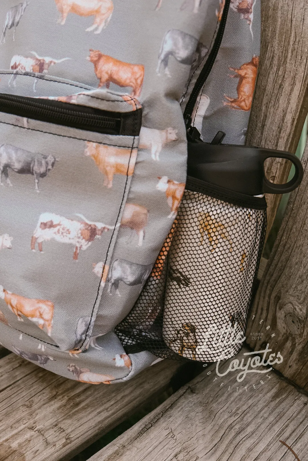 Beef Cows Backpack in Army Green