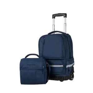 Boomerang Large 2 Piece School Trolley Bag Navy