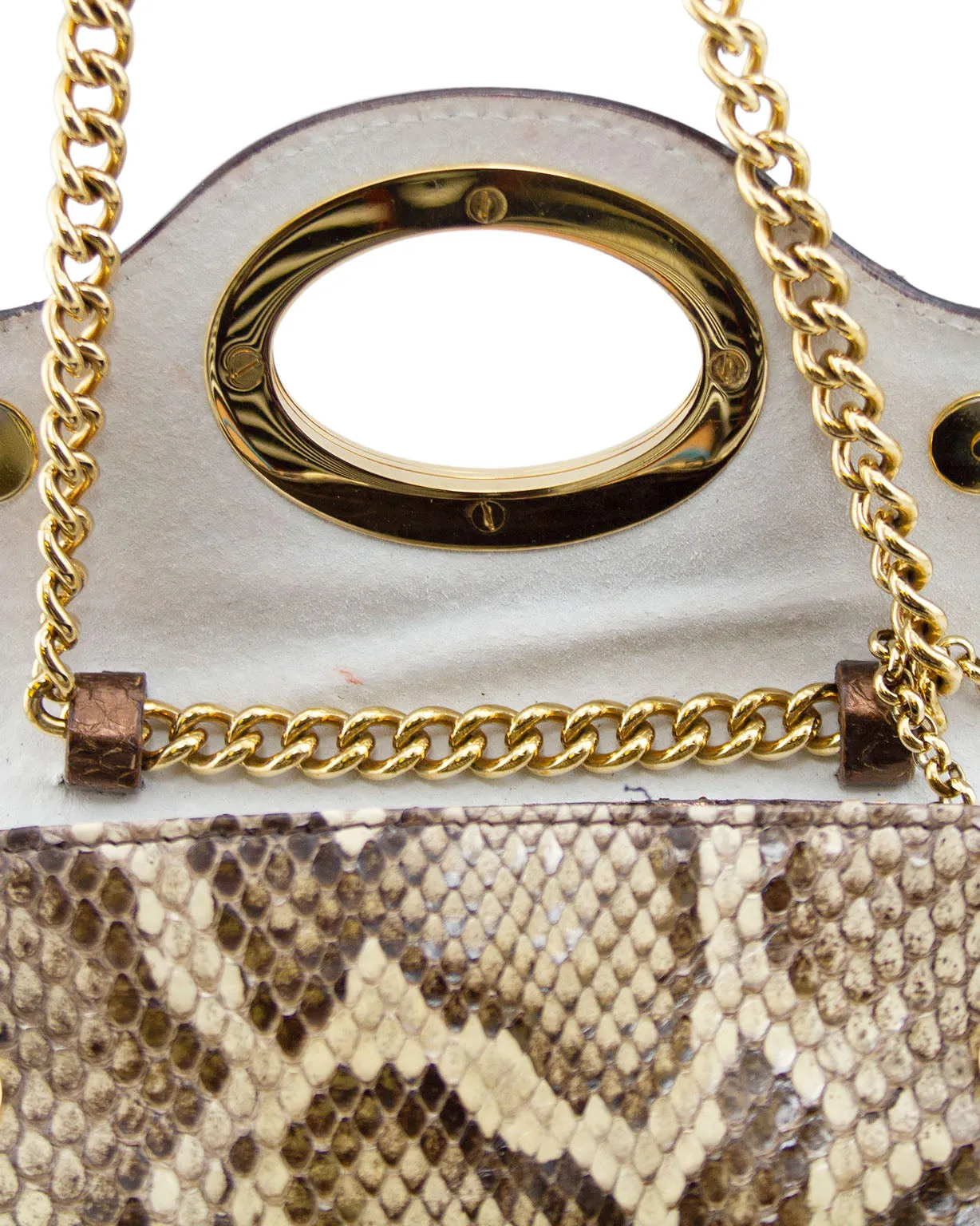 Bronze Bag and Matching Wristlet