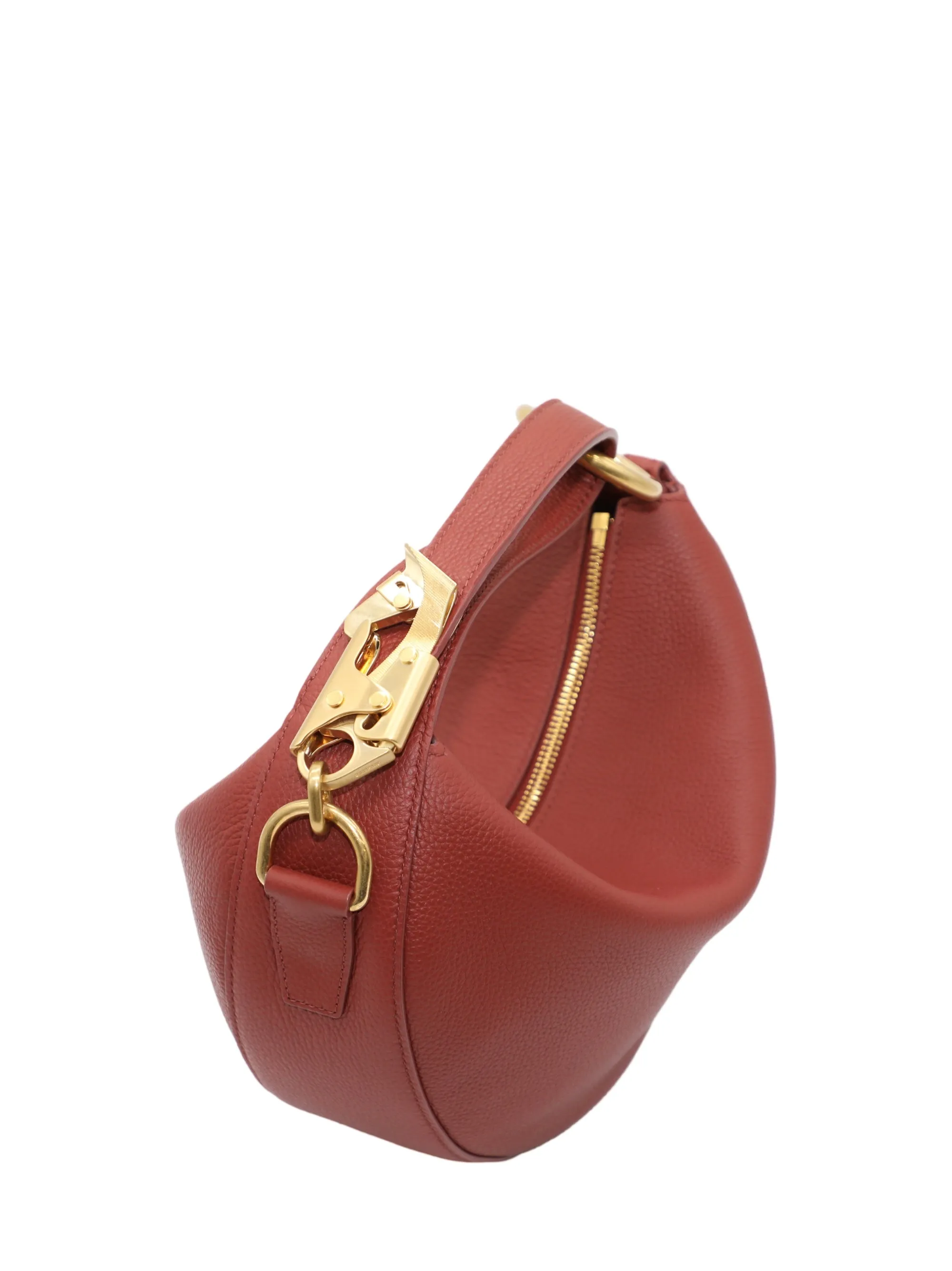 Burberry Knight Arc Handbag in Rust