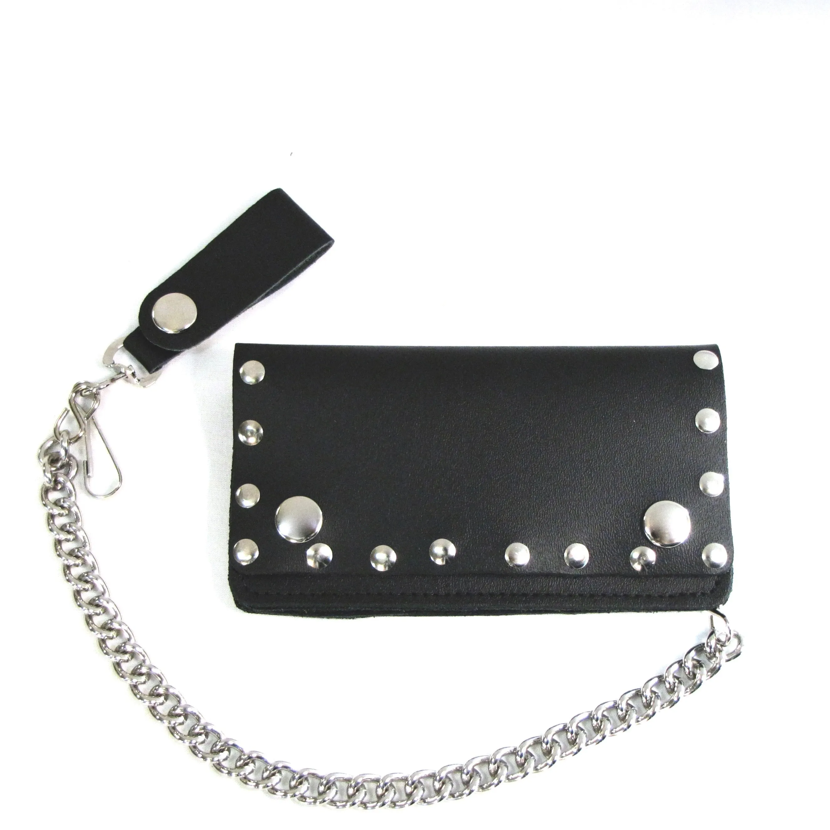 BW402R  6 " Studded Biker Wallet