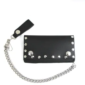 BW402R  6 " Studded Biker Wallet