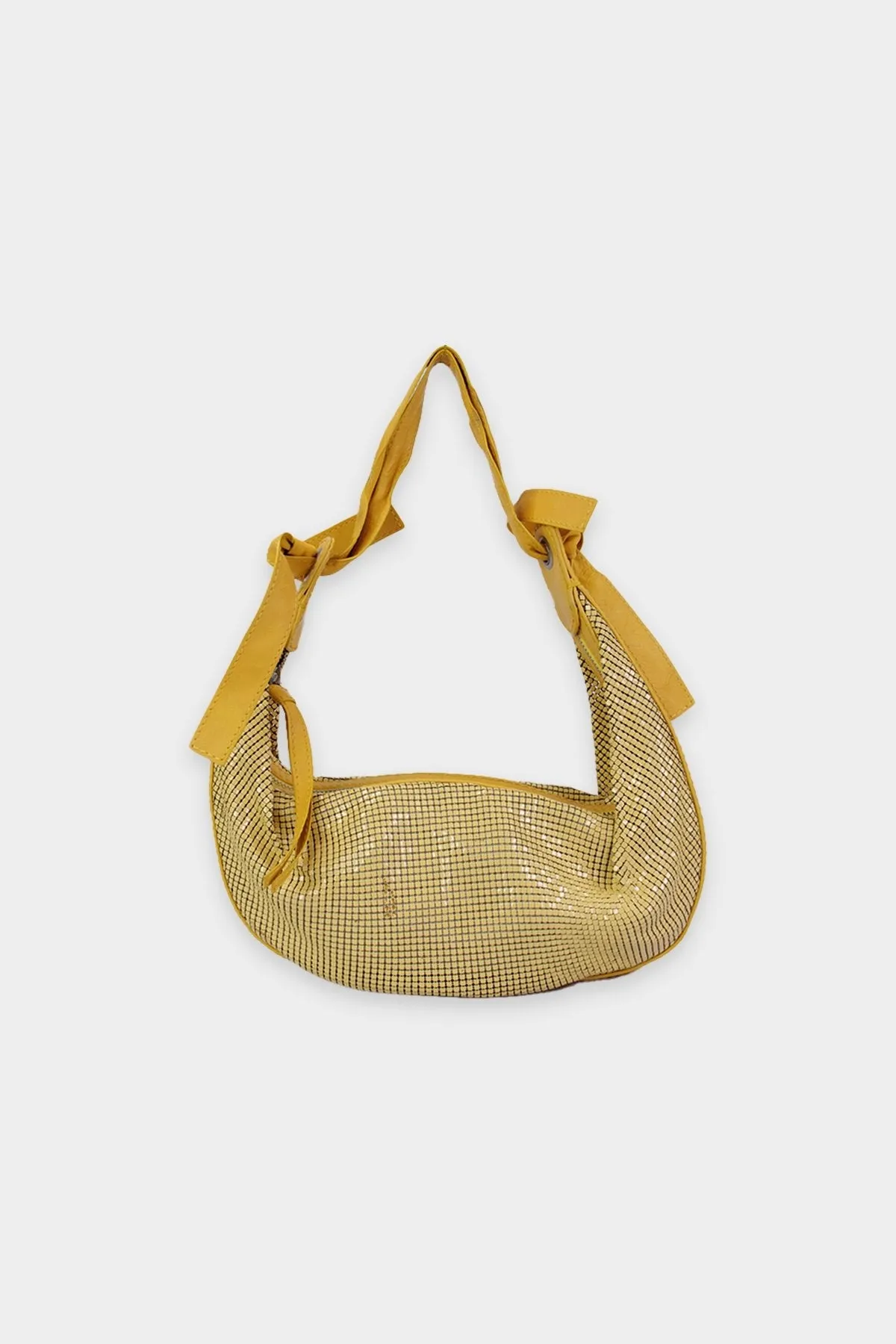 Chloe Yellow Chainmail Hobo Handbag