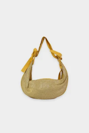 Chloe Yellow Chainmail Hobo Handbag
