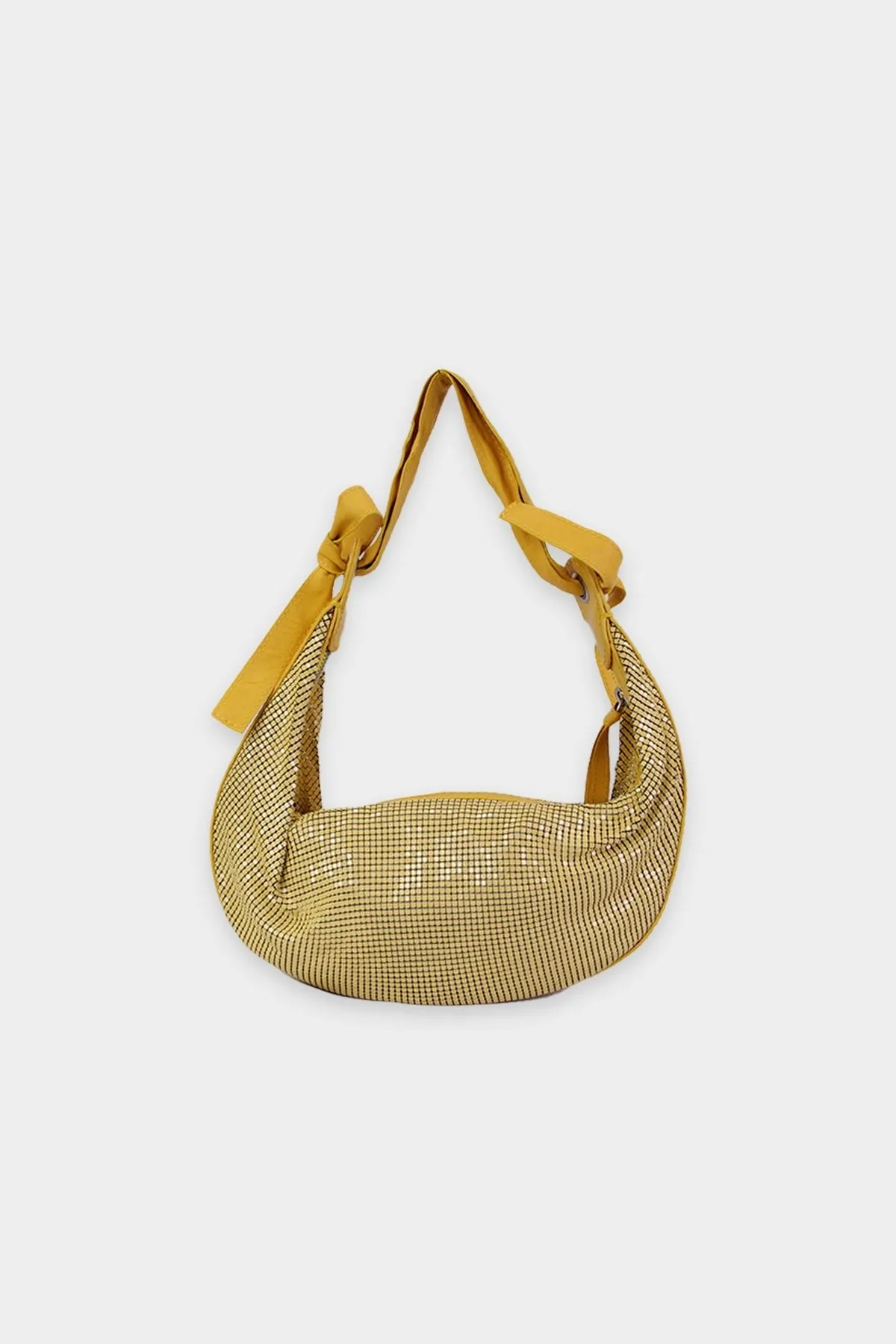 Chloe Yellow Chainmail Hobo Handbag
