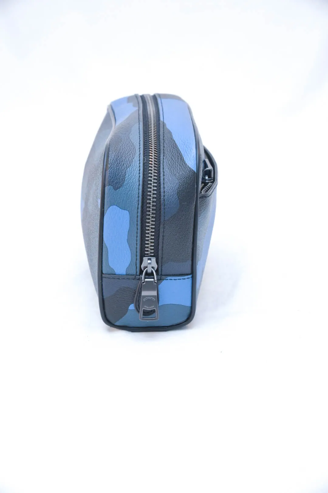 Coach Blue Camo Travel Zip Pouch