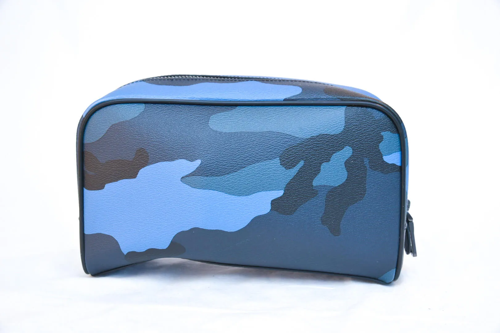 Coach Blue Camo Travel Zip Pouch