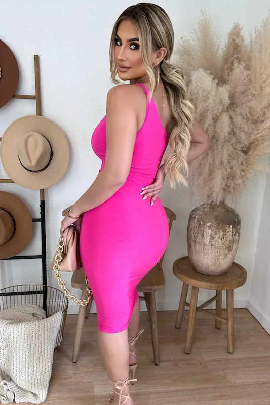 Crossbody Cut Out Dress