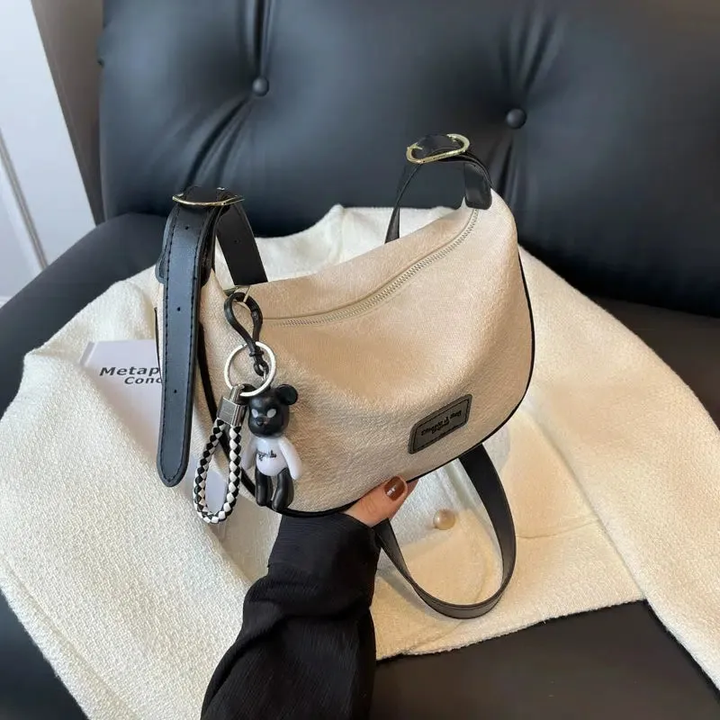Draped Shoulder Hobo Bag