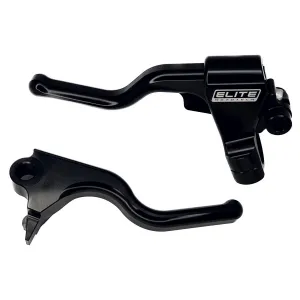 Elite Mototech HD "EZ-PULL" 18-24 Softail Clutch & Brake Lever Set Black