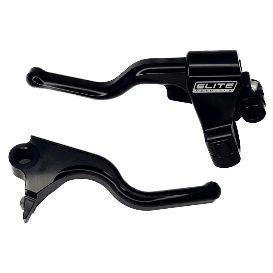 Elite Mototech HD "EZ-PULL" 18-24 Softail Clutch & Brake Lever Set Black