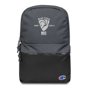 Embroidered Champion Blue Titan Backpack