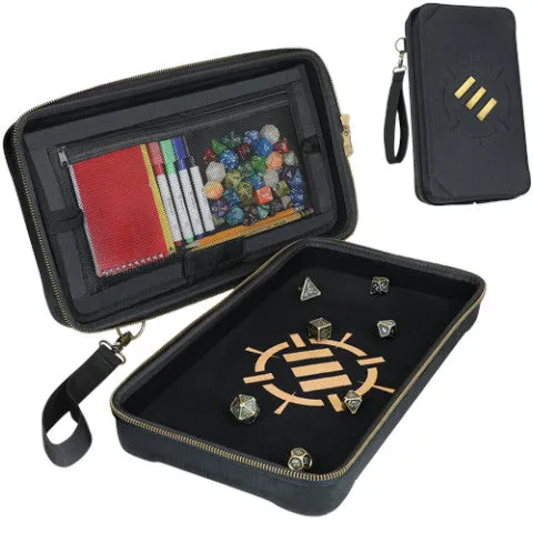 ENHANCE RPG Community Dice Organizer Case & XL Rolling Tray