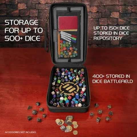 ENHANCE RPG Community Dice Organizer Case & XL Rolling Tray