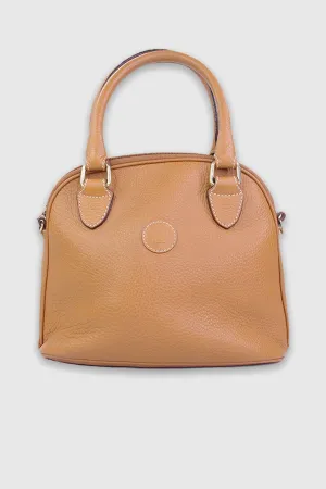 Fendi Brown Leather Top Handle Handbag
