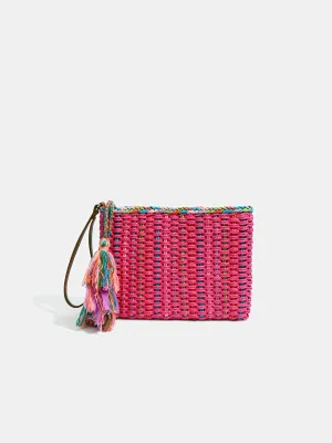 Fifi Clutch Bag in Hot Pink