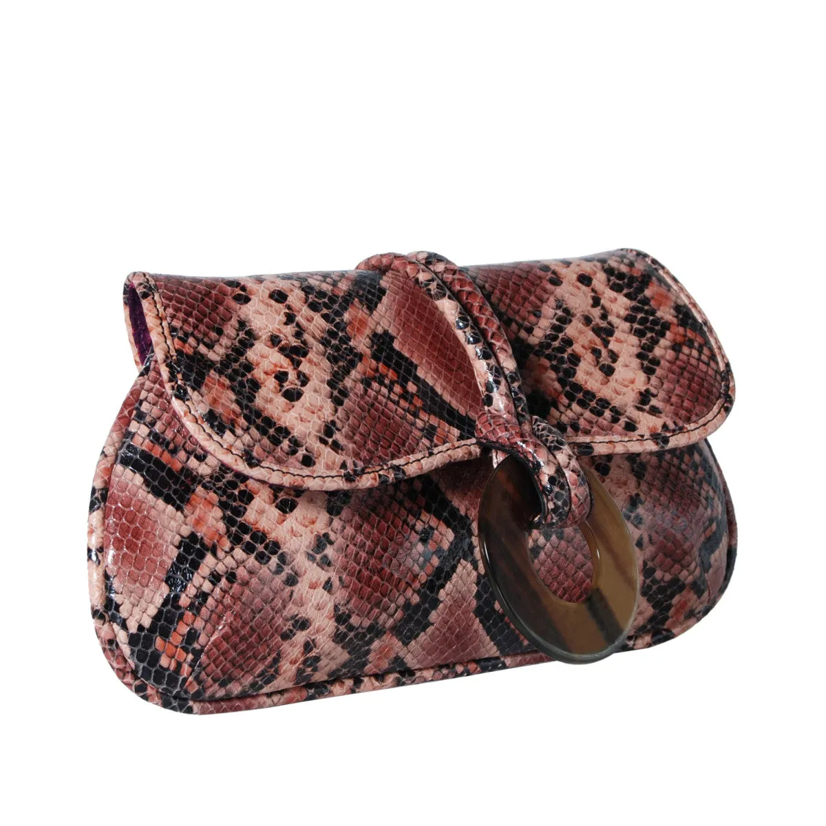 FRANCES Exotic Leather Clutch