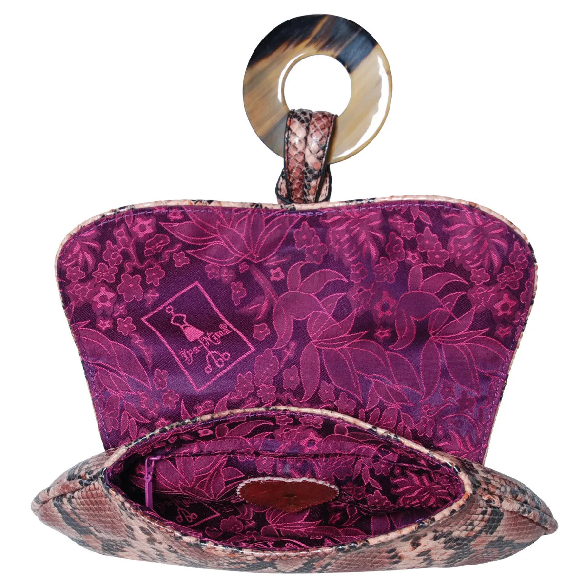 FRANCES Exotic Leather Clutch