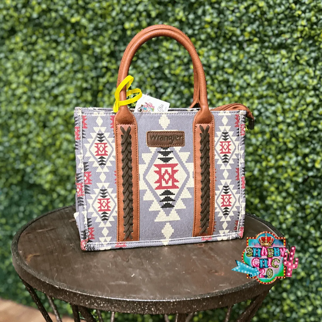Grey Aztec Wrangler Handbag
