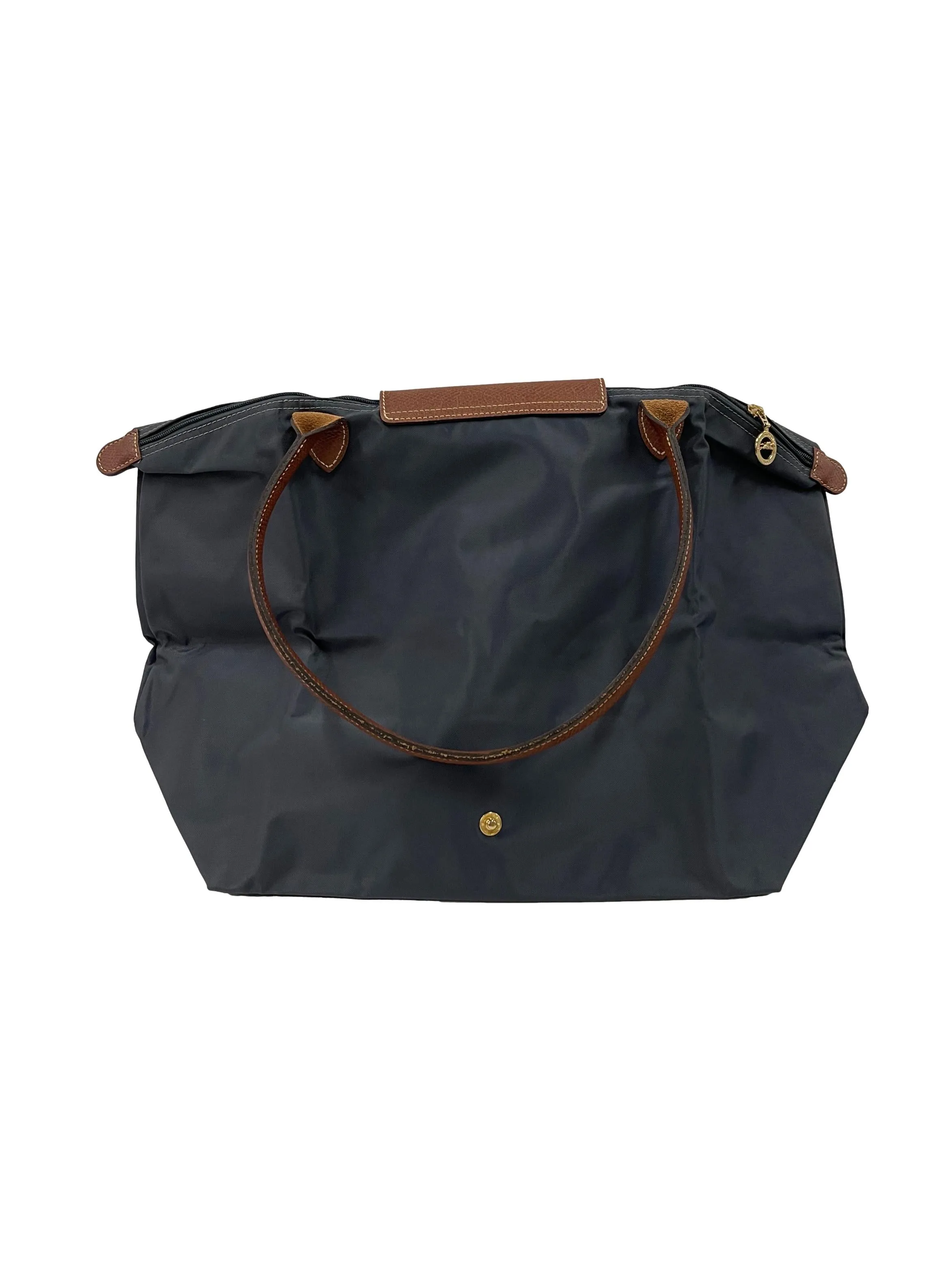 Grey Le Pliage Top Handle Bag
