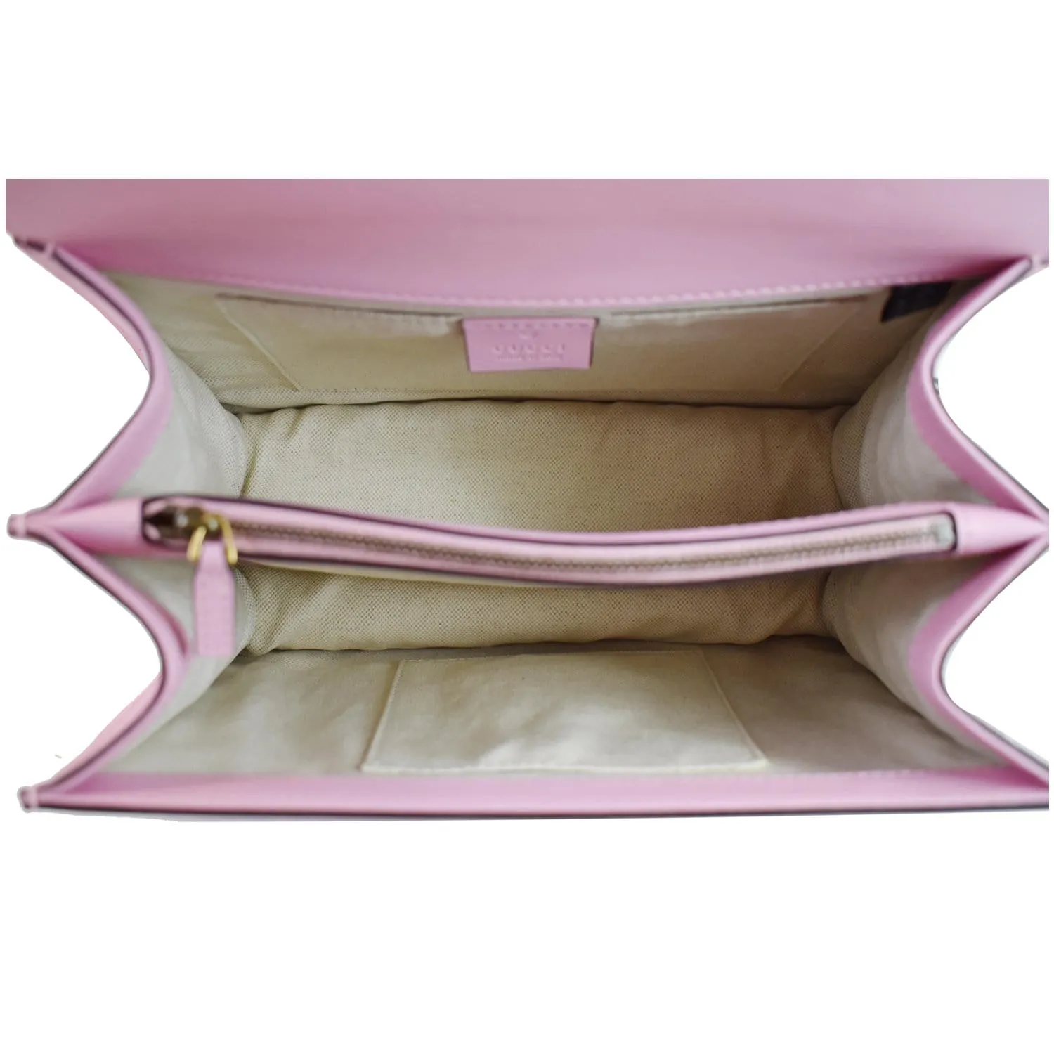 GUCCI Dionysus Medium Leather Top Handle Shoulder Bag Pink 448075