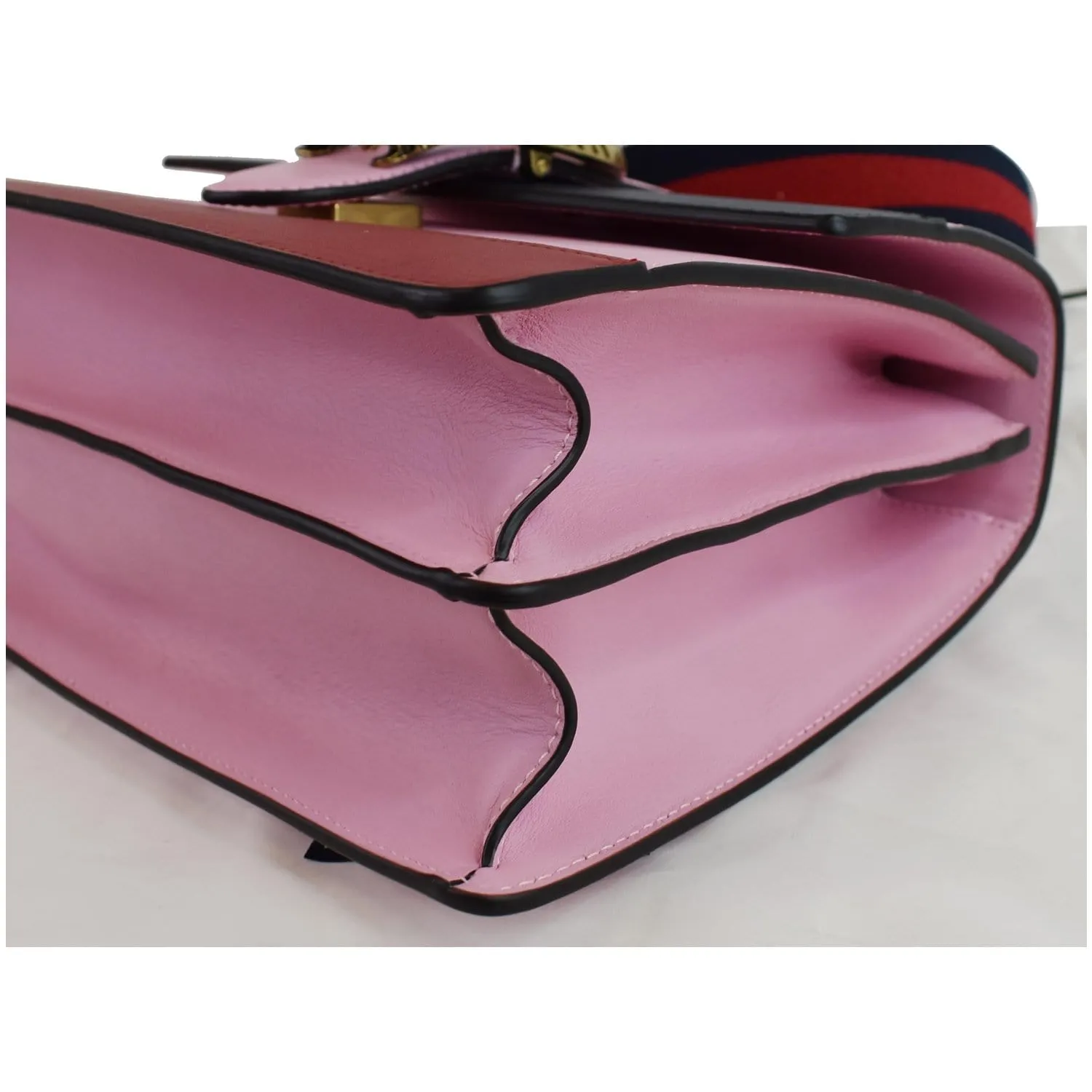GUCCI Dionysus Medium Leather Top Handle Shoulder Bag Pink 448075