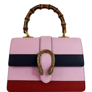 GUCCI Dionysus Medium Leather Top Handle Shoulder Bag Pink 448075