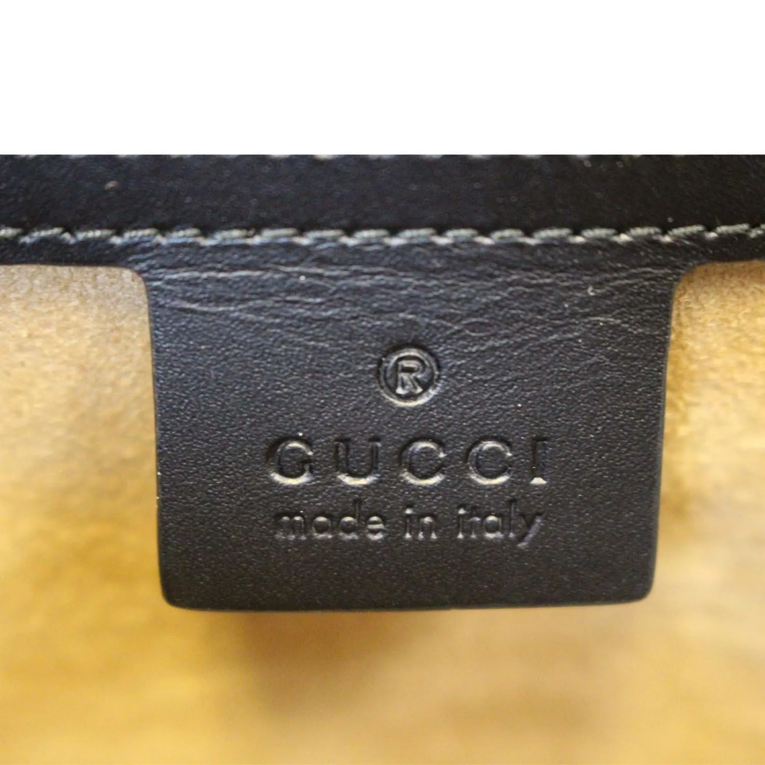 GUCCI Sylvie Animal Studs Calfskin Medium Top Handle Bag Black
