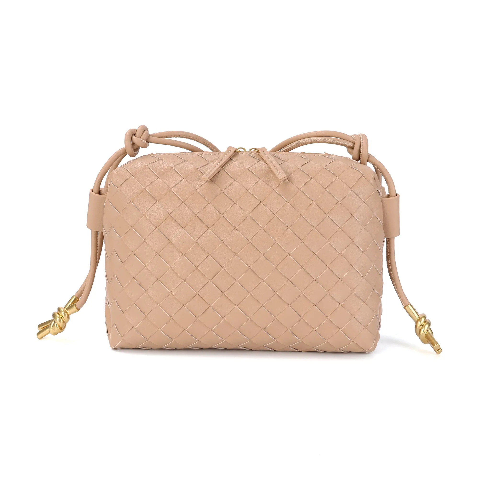 Hand-Woven Leather Crossbody/Shoulder Bag