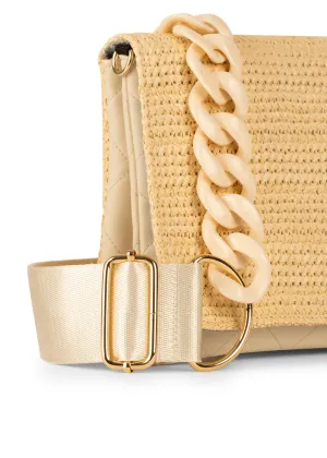 Haute Shore Lexi Drift Crossbody Raffia/Vanilla