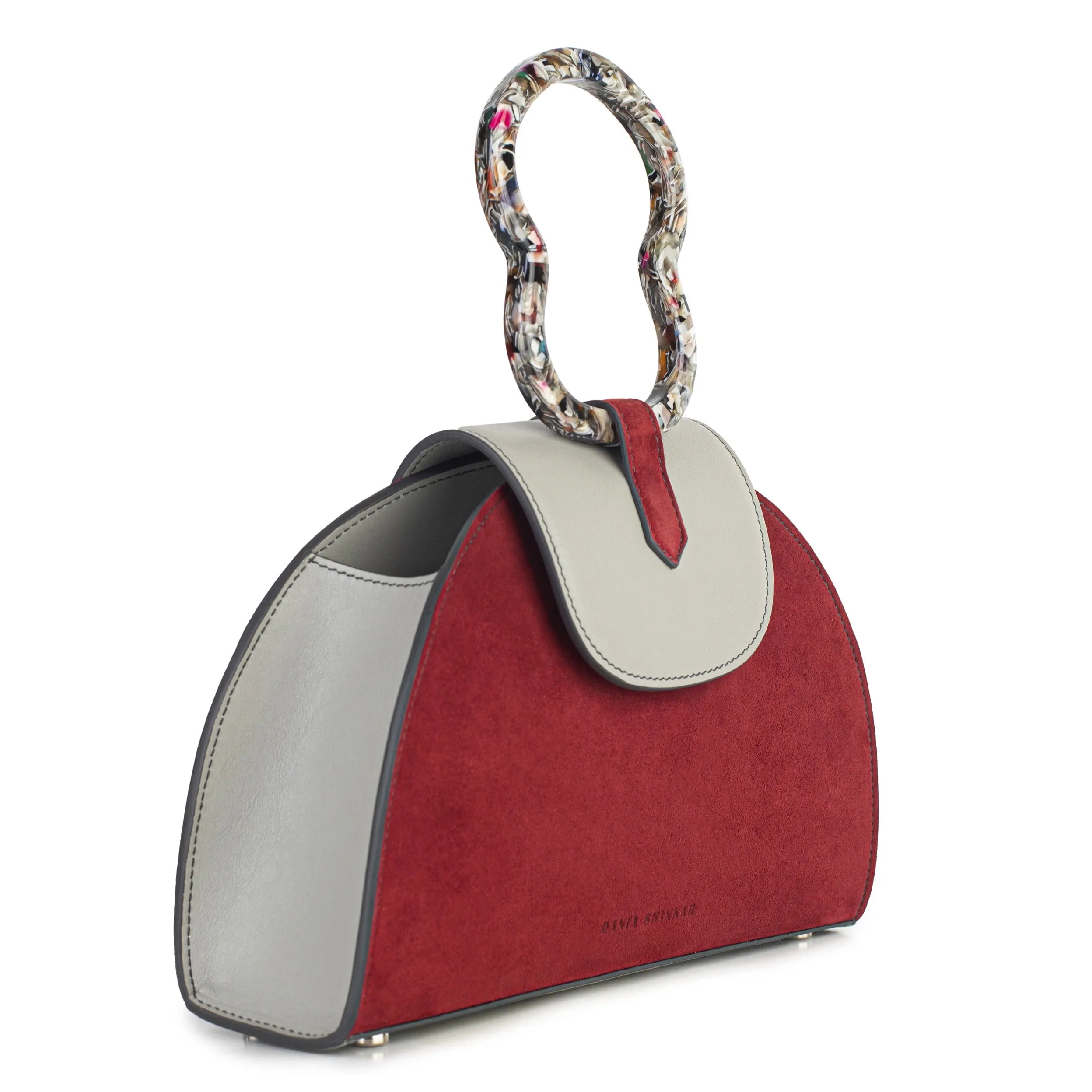 HAWAZEN RUBY AND GREY BAG