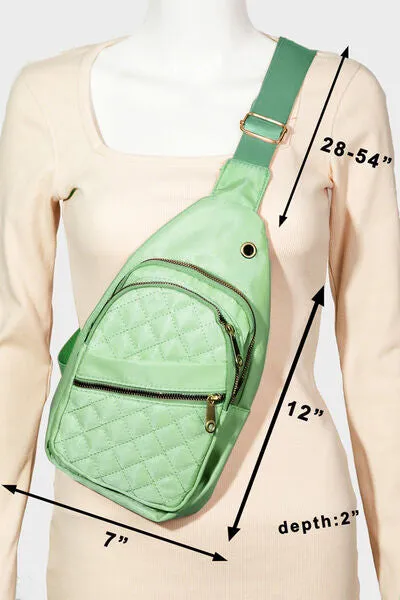 Hazel Blues® |  Fame Multi-Layer Zipper Crossbody Bag