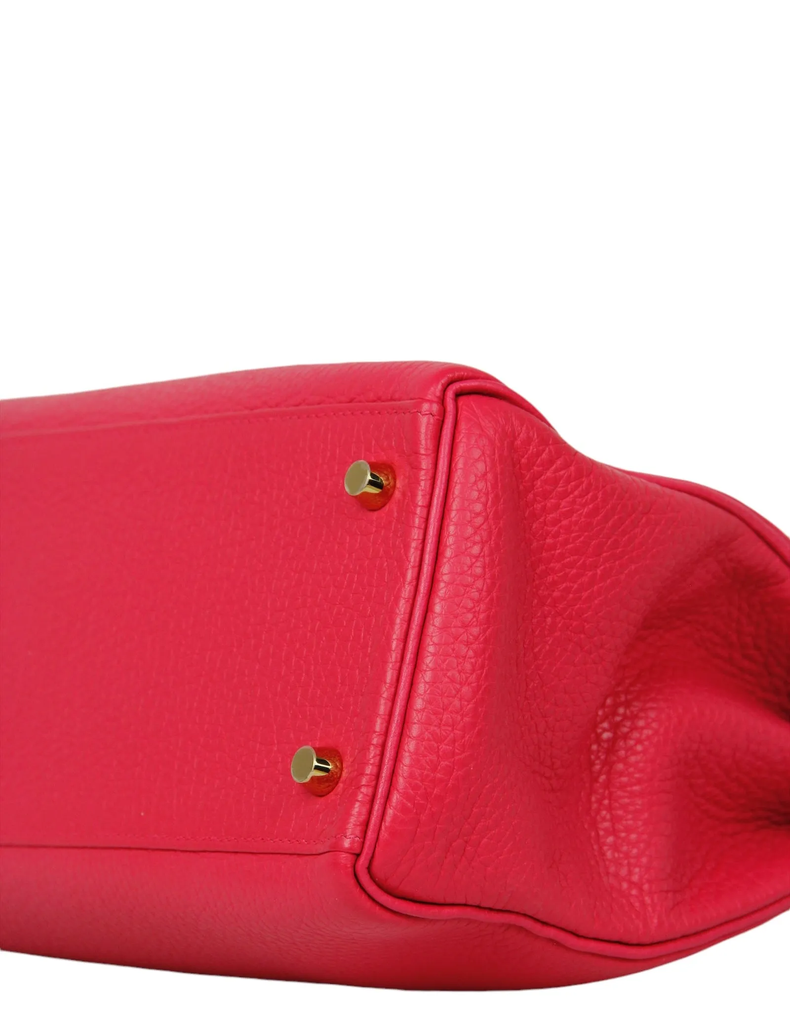 Hermes Rouge Extreme Leather 28cm Kelly Bag GHW
