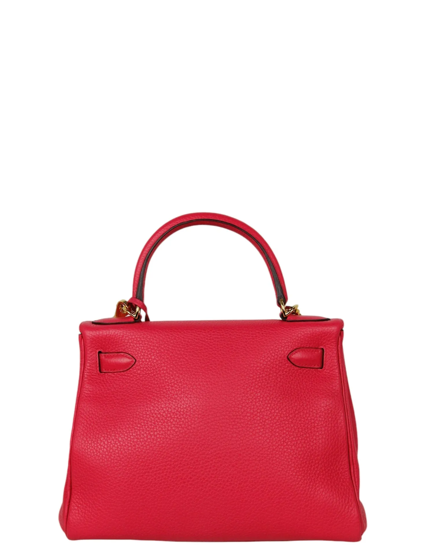 Hermes Rouge Extreme Leather 28cm Kelly Bag GHW