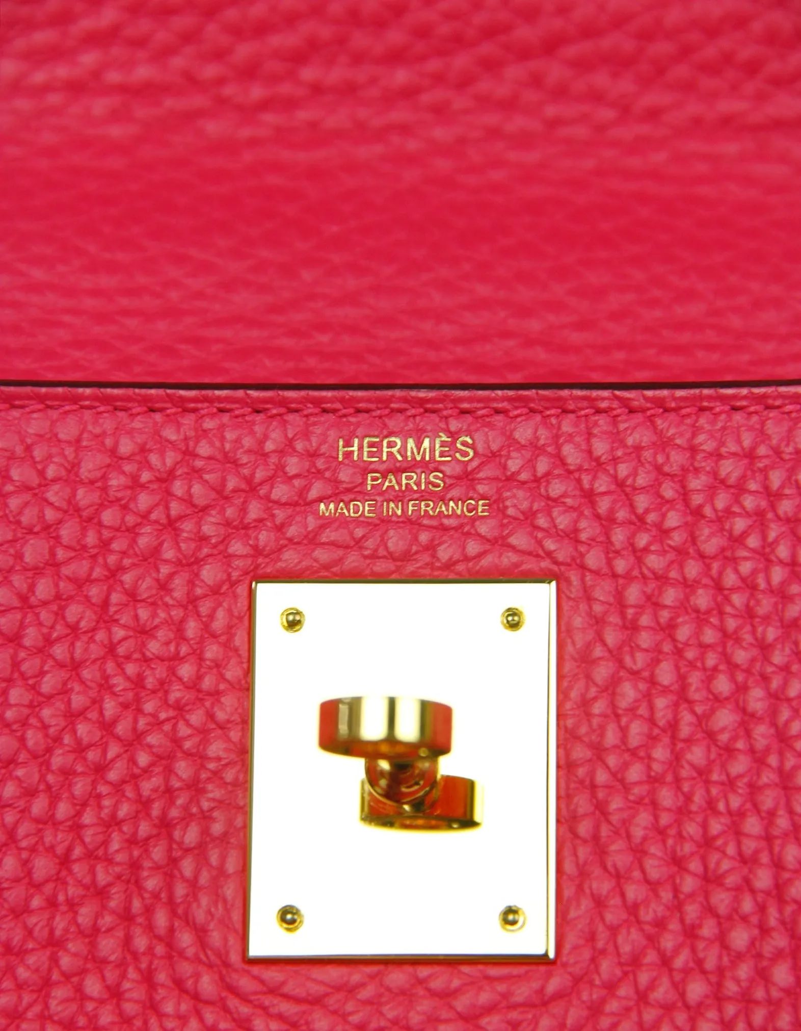 Hermes Rouge Extreme Leather 28cm Kelly Bag GHW
