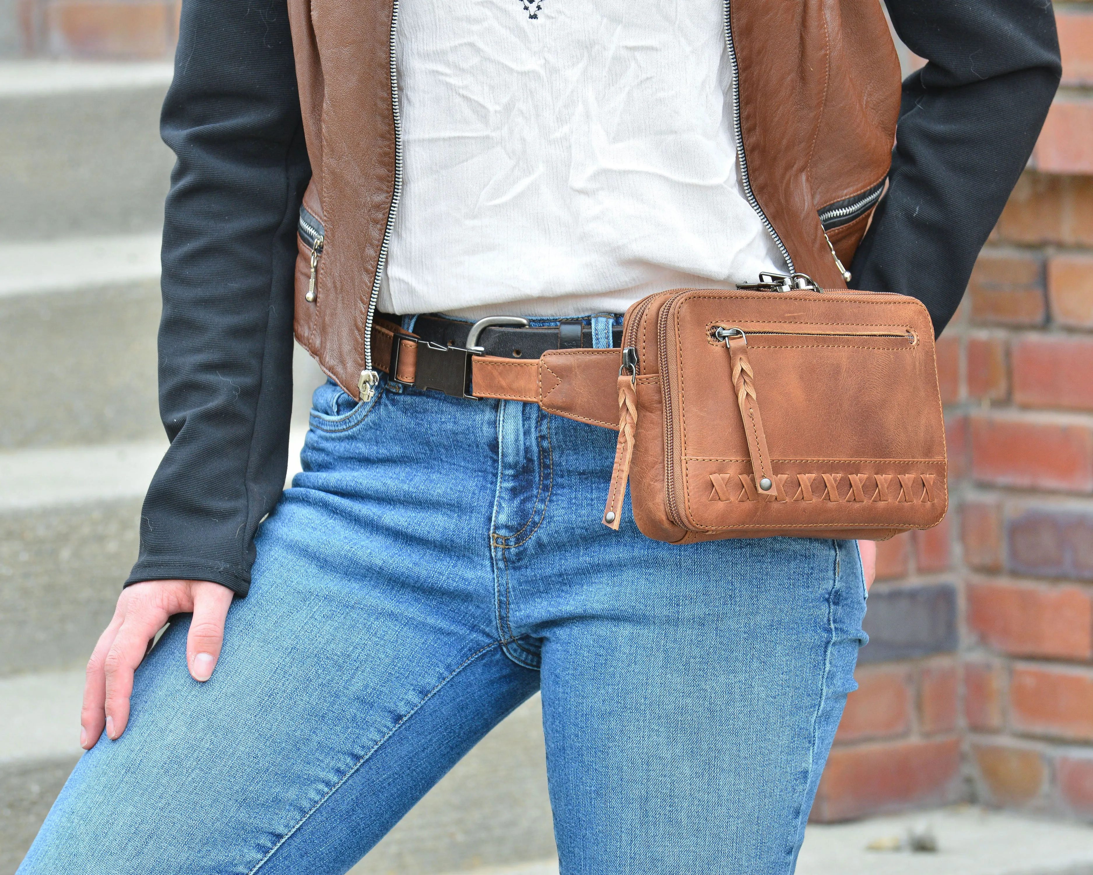 Kailey | Concealed Carry Leather Waist Pack
