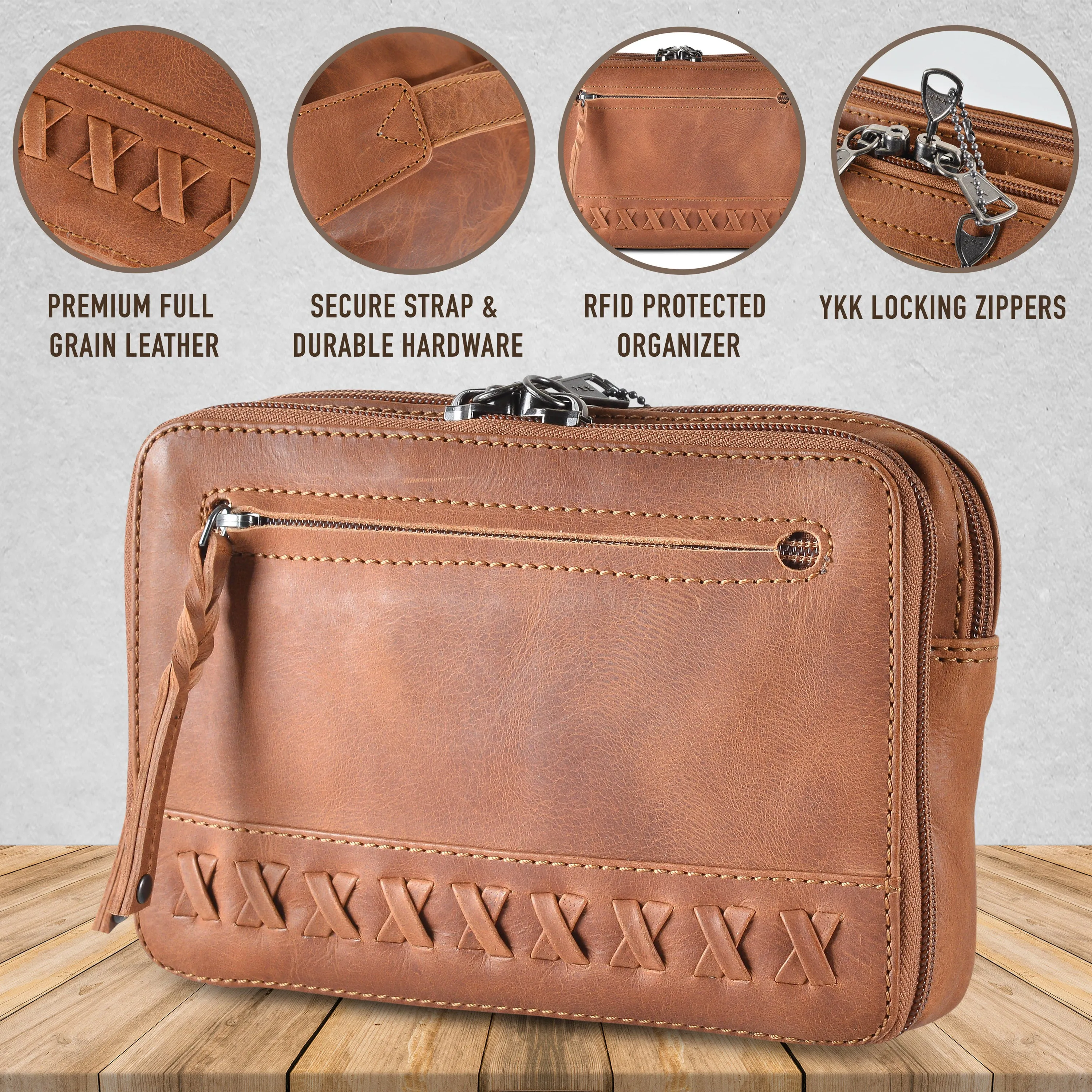 Kailey | Concealed Carry Leather Waist Pack