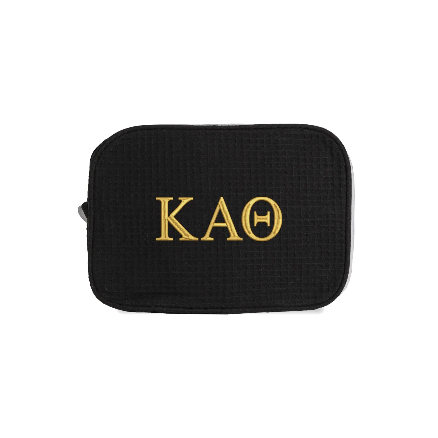 Kappa Alpha Theta Waffle Weave Cosmetic Bag