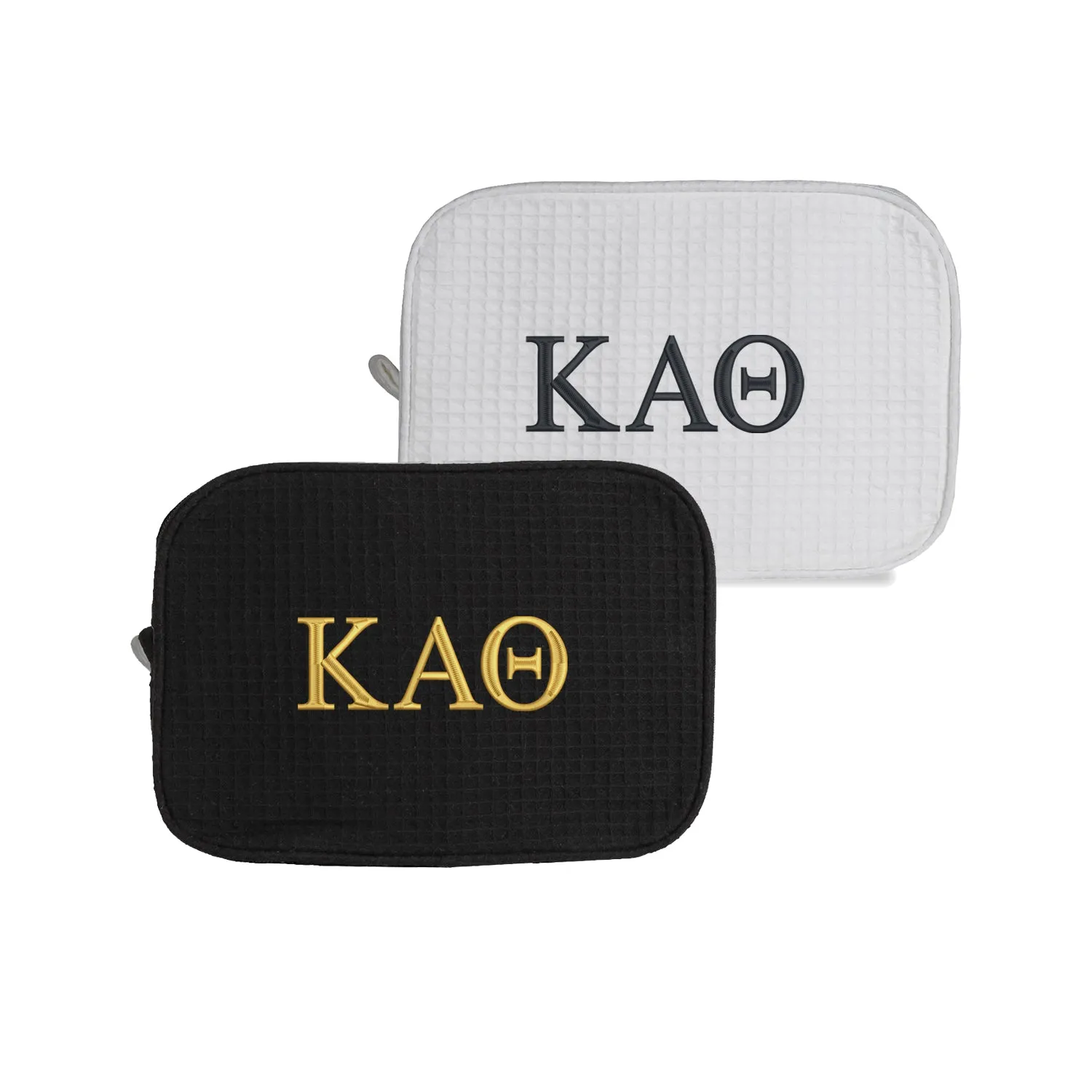 Kappa Alpha Theta Waffle Weave Cosmetic Bag