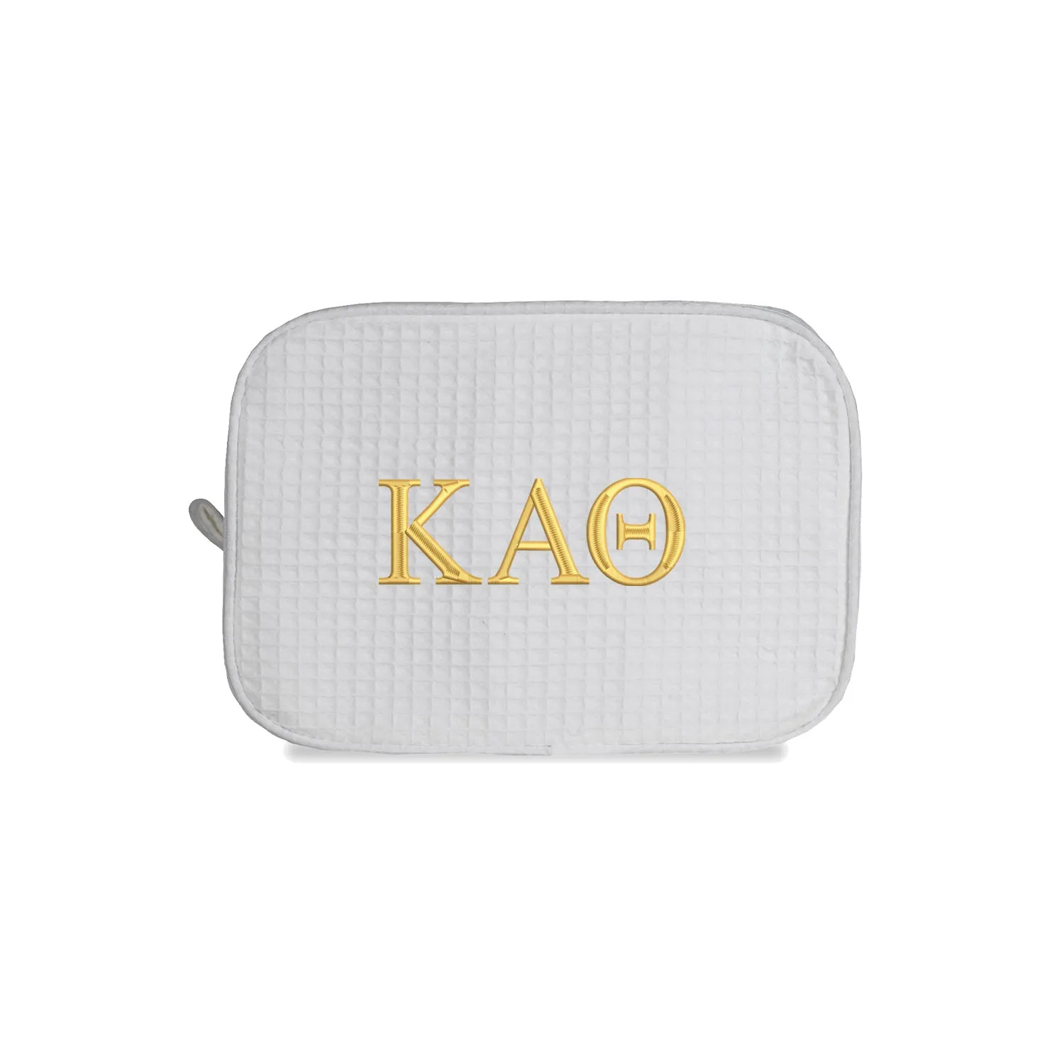 Kappa Alpha Theta Waffle Weave Cosmetic Bag